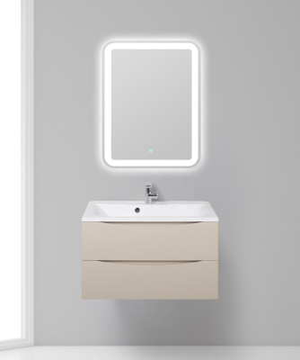 Тумба с раковиной подвесная BelBagno MARINO 80 Crema Opaco, раковина белая