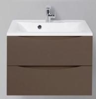 MARINO База под раковину подвесная с двумя выкатными ящиками, Cioccolato Opaco, 650x450x500 , MARINO-650-2C-SO-CTO-P