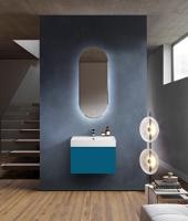 Тумба с раковиной подвесная выдвижными ящиком и внутренним ящиком CEZARES PREMIUM 70 Blu petrolio, раковина белая Тумба с раковиной подвесная выдвижными ящиком и внутренним ящиком CEZARES PREMIUM 70 Blu petrolio, раковина белая