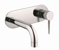 TINK-BLI1-01 Смеситель для раковины встраиваемый, однорычажный, излив и ручка на единой площадке, длина излива 187 мм, без донного клапана, исполнение