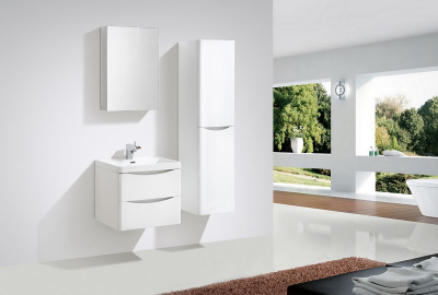 Тумба с раковиной подвесная BelBagno ANCONA-N 60 Bianco Lucido, раковина белая