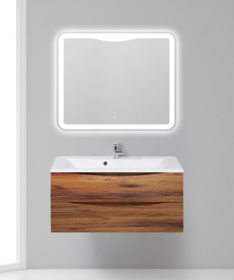 Тумба с раковиной подвесная BelBagno MARINO 100 Rovere Cillegio, раковина белая