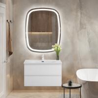 Тумба с раковиной подвесная CEZARES MOLVENO 90 Bianco Ghiaccio, раковина белая CZR-8099-90/50 Тумба с раковиной подвесная CEZARES MOLVENO 90 Bianco Ghiaccio, раковина белая CZR-8099-90/50