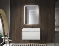 Тумба с раковиной подвесная выдвижными ящиком и внутренним ящиком CEZARES PREMIUM 90 Bianco opaco, раковина белая