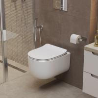 Унитаз подвесной безободковый со смывом TORNADO BelBagno SOFT-TOR BB084CH-TOR