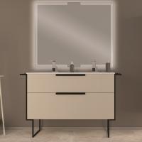 Тумба с раковиной подвесная CEZARES URBAN 120 Spatolato Bianco