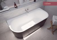 Акриловая ванна CEZARES METAURO-INT-Wall-180-80-60-B-W-MATT