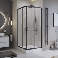 Душевой уголок BelBagno UNO-195-A-2-100-C-NERO