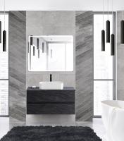 Тумба со столешницей под накладную раковину подвесная CEZARES MOLVENO 46 100 Antracite
