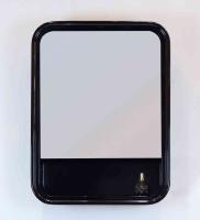 PRADO Зеркальный шкаф с одной распашной дверью, тремя полками PRADO-SPC-550-1A-NL Nero Lucido, 550x130x730