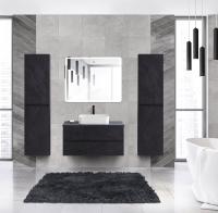 Тумба со столешницей под накладную раковину подвесная CEZARES MOLVENO 46 100 Nero