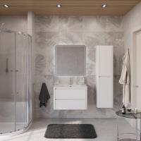 Тумба с раковиной подвесная CEZARES RELAX 80 Bianco Lucido, раковина белая Тумба с раковиной подвесная CEZARES RELAX 80 Bianco Lucido, раковина белая