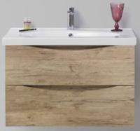 FLY База под керамическую раковину подвесная с двумя выкатными ящиками, Rovere Nature, 710х465х450, FLY-700-2C-SO-RN-P