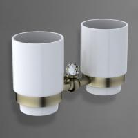 Держатель стакана двойной ART&MAX ANTIC CRYSTAL AM-2688SJ-Br