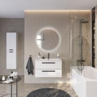 Тумба с раковиной подвесная CEZARES ECO-CER-N 80 Bianco Opaco, раковина белая CZR-8073-80 Тумба с раковиной подвесная CEZARES ECO-CER-N 80 Bianco Opaco, раковина белая CZR-8073-80