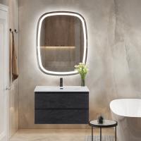 Тумба с раковиной подвесная CEZARES MOLVENO 90 Nero, раковина белая CZR-8099-90/50 Тумба с раковиной подвесная CEZARES MOLVENO 90 Nero, раковина белая CZR-8099-90/50