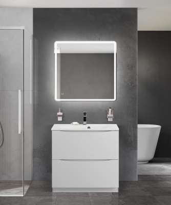 Тумба с раковиной напольная BelBagno MARINO 80 Bianco Lucido, раковина белая BB800/450-LV-MR-FT Тумба с раковиной напольная BelBagno MARINO 80 Bianco Lucido, раковина белая BB800/450-LV-MR-FT