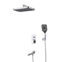 Душевой комплект встраиваемый с изливом BelBagno DUE-VDSET-CRM