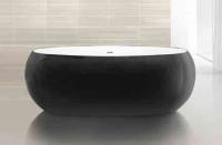 Акриловая ванна BelBagno BB18-NERO/BIA