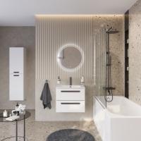 Тумба с раковиной подвесная CEZARES ECO-CER-N 60 Bianco Lucido, раковина белая CZR-8073-60 Тумба с раковиной подвесная CEZARES ECO-CER-N 60 Bianco Lucido, раковина белая CZR-8073-60