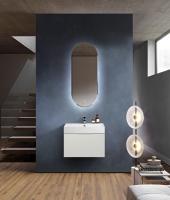 Тумба с раковиной подвесная выдвижными ящиком и внутренним ящиком CEZARES PREMIUM 70 Bianco opaco, раковина белая