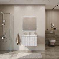 Тумба с раковиной подвесная CEZARES DUET-N 80 Bianco Opaco, раковина белая CZR-8073-80 Тумба с раковиной подвесная CEZARES DUET-N 80 Bianco Opaco, раковина белая CZR-8073-80