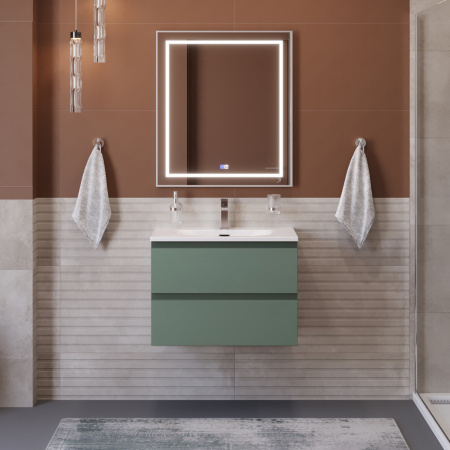 Тумба с раковиной подвесная BelBagno KRAFT 70 Еловый Матовый, раковина BB-8099-70