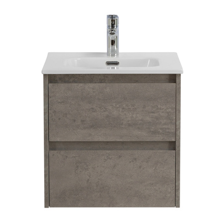База под раковину подвесная BelBagno KRAFT-500-2C-SO-CG Cemento Grigio
