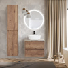 Тумба со столешницей и накладной раковиной подвесная BelBagno KRAFT 60 Rovere Tabacco