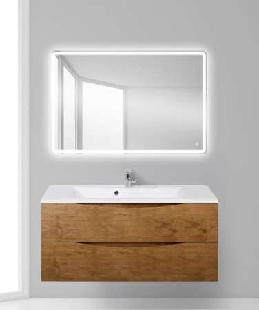 Тумба с раковиной подвесная BelBagno MARINO 110 Rovere Nature, раковина белая