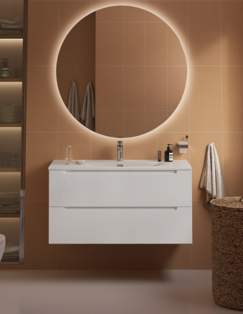 Тумба с раковиной подвесная BelBagno ETNA 100 Bianco Lucido, раковина белая BB-8099-100 Тумба с раковиной подвесная BelBagno ETNA 100 Bianco Lucido, раковина белая BB-8099-100