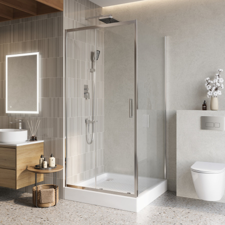 Душевой уголок BelBagno LUCE-A-1-100/100-C-Cr Душевой уголок BelBagno LUCE-A-1-100/100-C-Cr