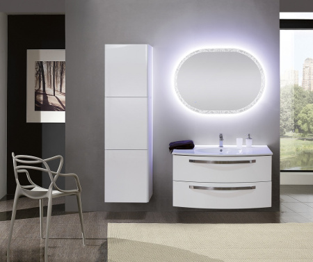 Тумба с раковиной подвесная CEZARES COMFORT 100 Bianco lucido, раковина белая