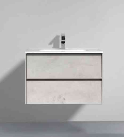 База под раковину подвесная BelBagno PIETRA-800-2C-SO-ST Stucco Cemento Leggero