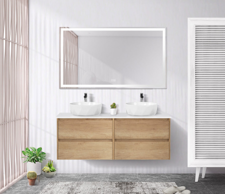 Тумба со столешницей EK-120-2-BL подвесная BelBagno KRAFT 120 Rovere Nebrasca Nature