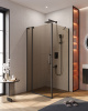 Душевой уголок CEZARES SLIDER-AH-1-100-100/110-BR-NERO