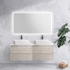Тумба со столешницей EK-140-2-BL подвесная BelBagno KRAFT 140 Rovere Galifax Bianco