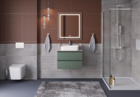 Тумба со столешницей подвесная BelBagno KRAFT 60 Еловый Матовый, столешница KEP-60-BO