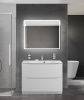 Тумба с раковиной напольная BelBagno MARINO 100 Bianco Lucido, раковина белая BB1000/450-LV-MR-FT
