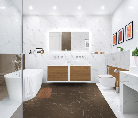 Тумба со столешницей подвесная CEZARES BELLAGIO 140 Rovere Tabacco