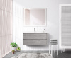 Тумба с раковиной подвесная BelBagno KRAFT 80 Cemento Grigio, раковина белая