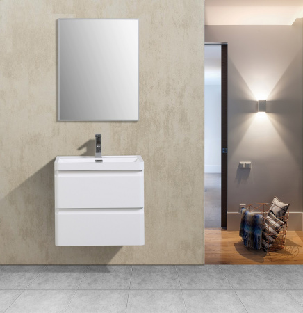 Тумба с раковиной подвесная BelBagno ENERGIA-N 60 Bianco Lucido, раковина белая