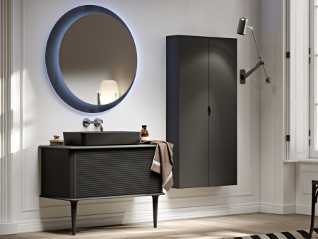 Тумба со столешницей подвесная CEZARES IDRA 98 Nero opaco, столешница Nero opaco 55834 Nero opaco Тумба со столешницей подвесная CEZARES IDRA 98 Nero opaco, столешница Nero opaco 55834 Nero opaco