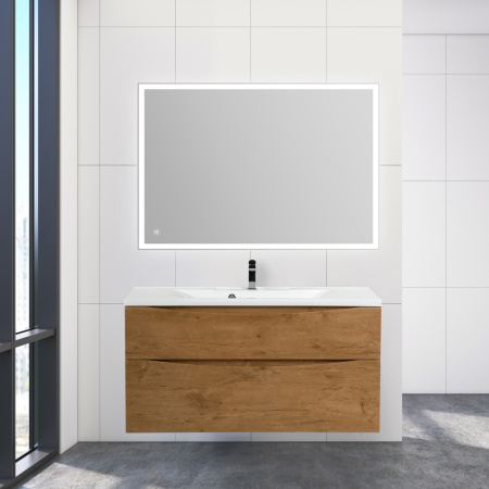 Тумба с раковиной подвесная BelBagno MARINO-H60 100 Rovere Nature, раковина белая