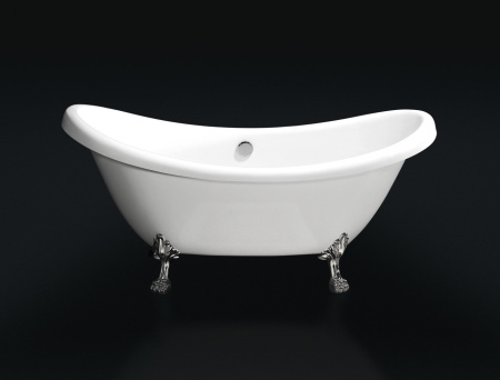 Акриловая ванна BelBagno BB05 с ножками и сливом-переливом