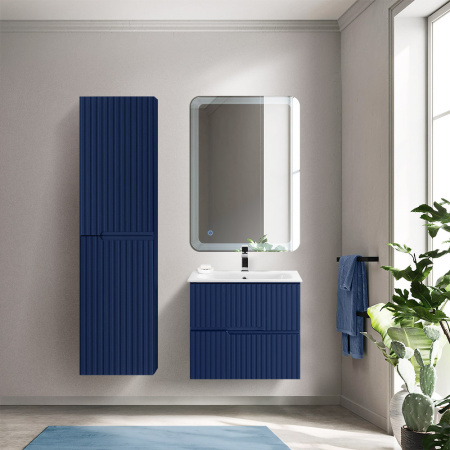 Тумба с раковиной подвесная CEZARES DUET 60 Sapfiro, раковина белая