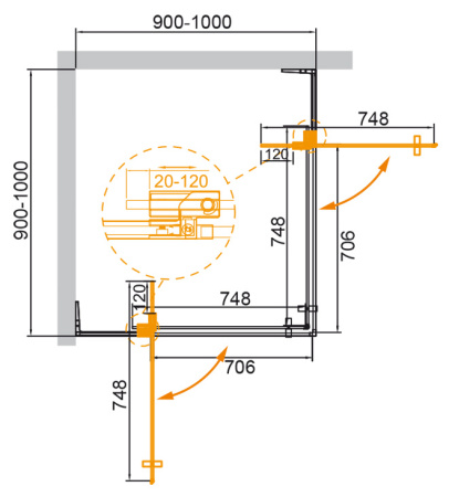 SLIDER-A-2-90_100-GRIGIO-Cr_SCHEME SLIDER-A-2-90_100-GRIGIO-Cr_SCHEME
