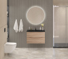 Тумба с раковиной подвесная BelBagno MARINO 80 Rovere Bianco, раковина чёрная BB800/450-LV-ART-PR-NERO