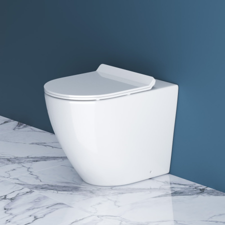 Унитаз приставной безободковый BelBagno SFERA-R BB2141CBR