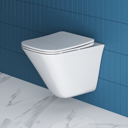 Унитаз подвесной безободковый BelBagno MARMI BB052CHR